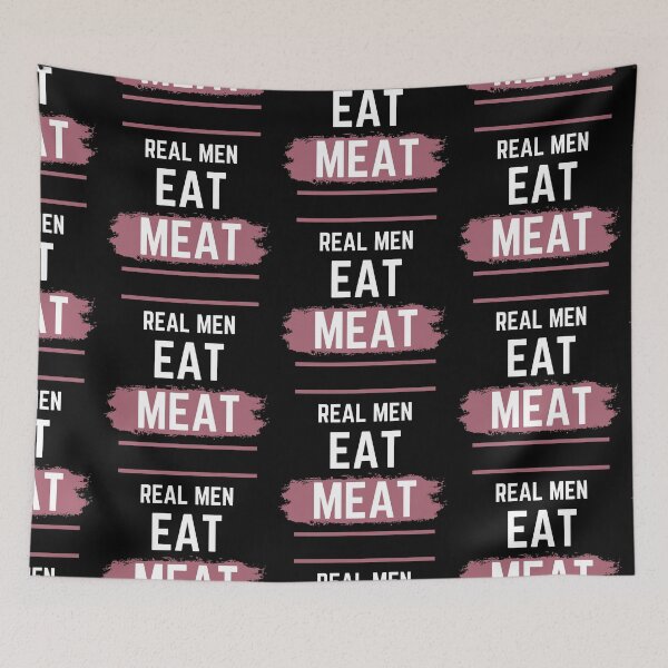 Item preview, Real Men Eat Meat designed and sold by steelskydesigns.