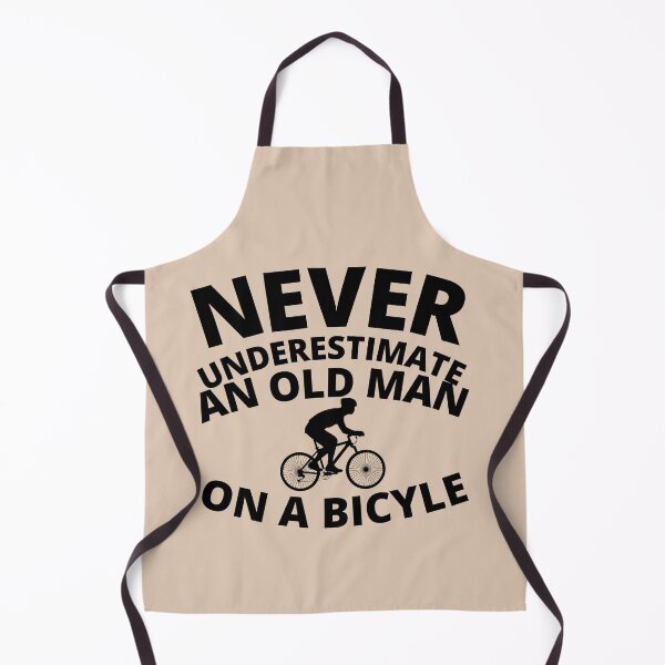 Item preview, never underestimate an old man on a bicycle designed and sold by NicyShopy.