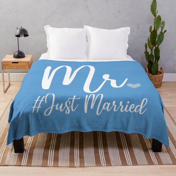 Item preview, Mr Just Married | Mrs Mr Wedding Newlywed Matching Couple Gift Idea | Also avaible with black lettering designed and sold by InkItStudio.