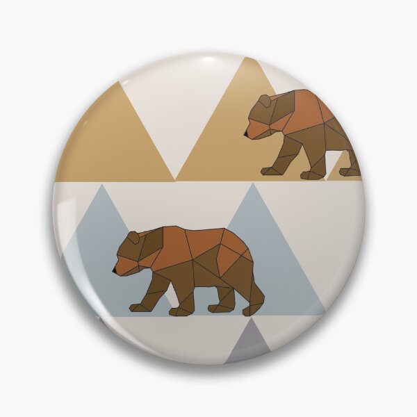 Item preview, Geometric Bears and Mountains designed and sold by Mommyisakeeper.