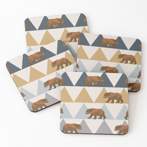 Item preview, Geometric Bears and Mountains designed and sold by Mommyisakeeper.