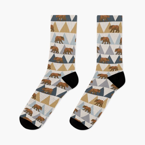 Item preview, Geometric Bears and Mountains designed and sold by Mommyisakeeper.