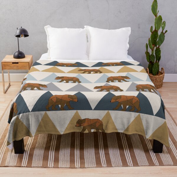 Item preview, Geometric Bears and Mountains designed and sold by Mommyisakeeper.