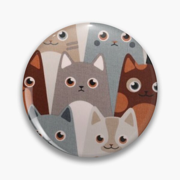 Item preview, Printed cotton fabric, cats, brown-beige designed and sold by jwebmarket.
