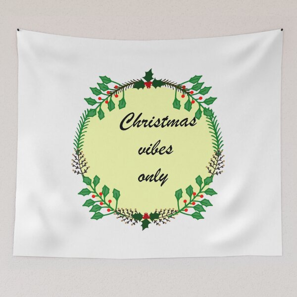 Item preview,  Christmas Vibes only(light yellow) designed and sold by Tomi018.