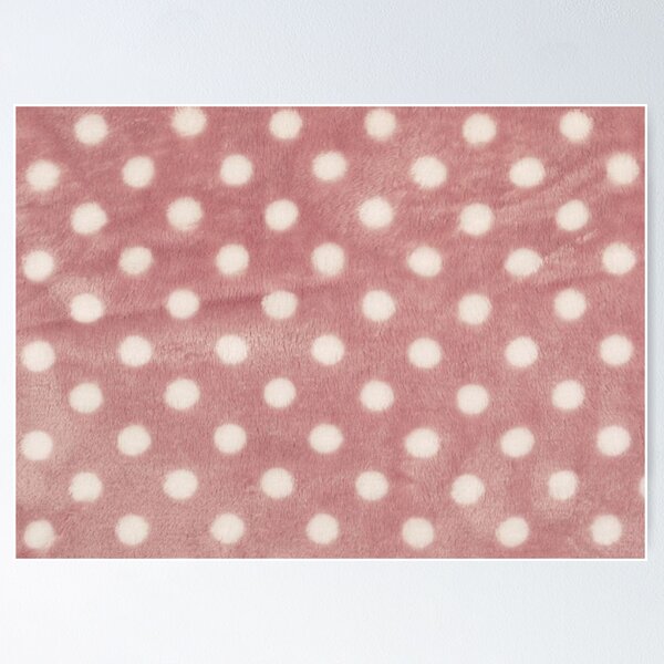 Aperçu de l'œuvre Polaire chenille à pois, double face, rose-blanc créée et vendue par jwebmarket.