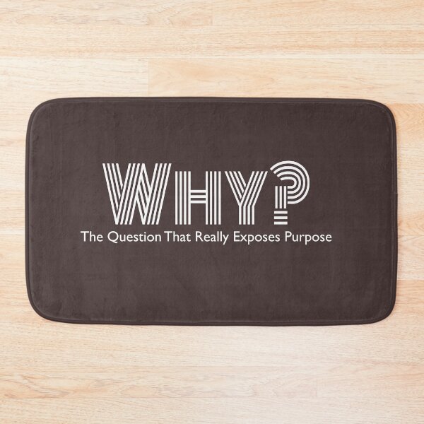 Item preview, Why? The Question That Exposes Purpose -Inspirational Quote designed and sold by PrintBrint.