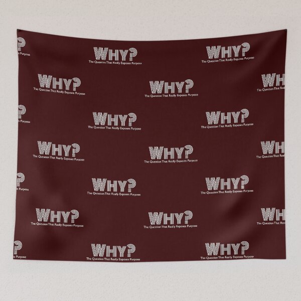 Item preview, Why? The Question That Exposes Purpose -Inspirational Quote designed and sold by PrintBrint.