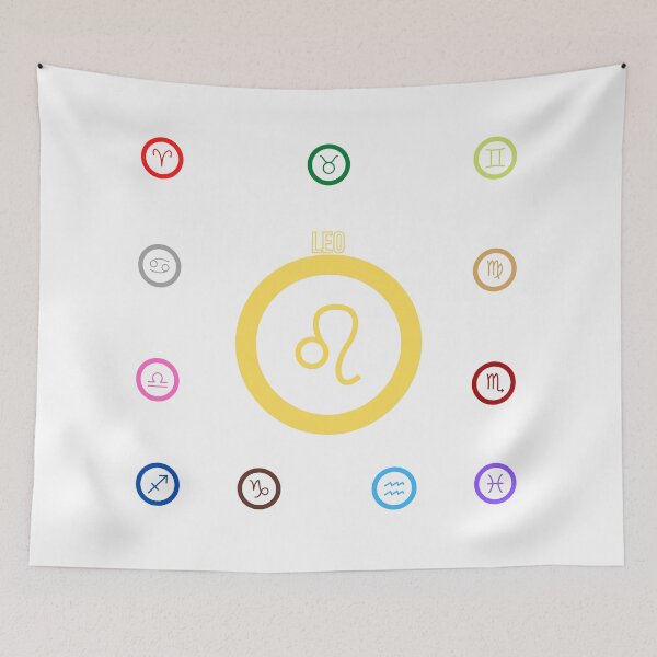 Item preview, Star Sign Leo, Team Leo, Horoscope Zodiac Signs Sticker Pack, Twelve Zodiac Signs, Zodiac Icons designed and sold by Black11Flamingo.