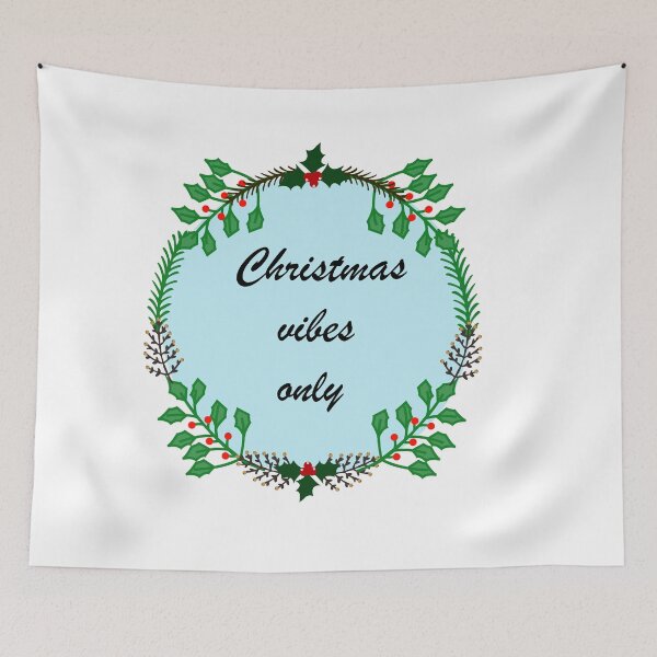 Item preview,  Christmas Vibes only( aqua) designed and sold by Tomi018.