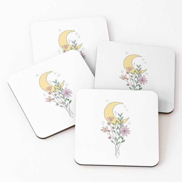 Item preview, Flowers in front of the moon  designed and sold by adesignworld.