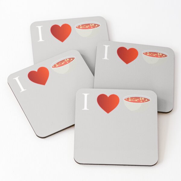 Item preview, I Love Soup Heart Funny Gift For Soup Lover designed and sold by GINIART.