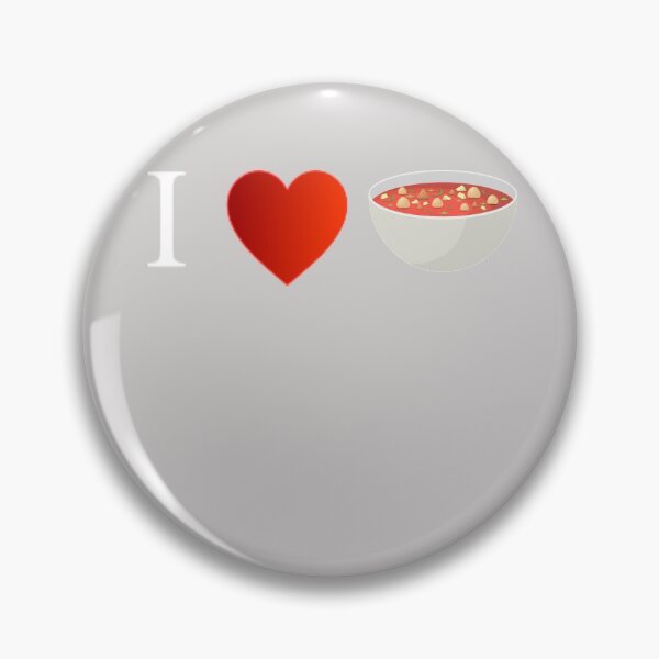Item preview, I Love Soup Heart Funny Gift For Soup Lover designed and sold by GINIART.