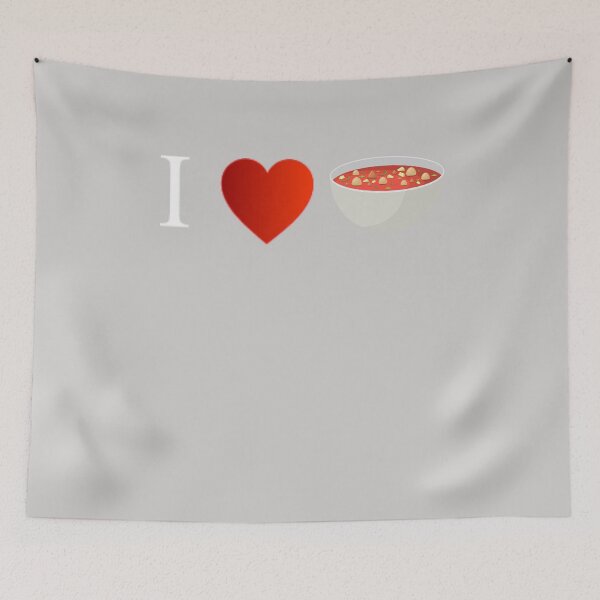 Item preview, I Love Soup Heart Funny Gift For Soup Lover designed and sold by GINIART.