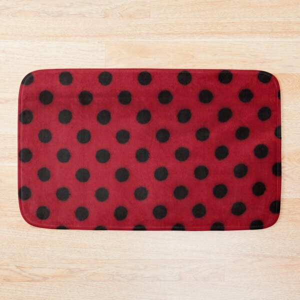 Aperçu de l'œuvre Polaire chenille à pois, double face, noir-rouge créée et vendue par jwebmarket.