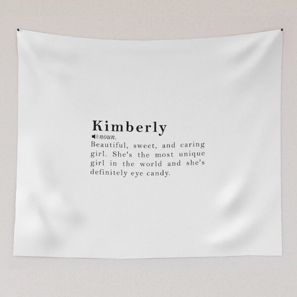 Item preview, Kimberly Name Definition Meaning designed and sold by peachyline.