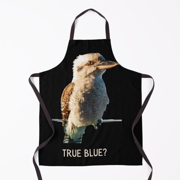 Artikelvorschau, Echtes Blau? Kookaburra aus nächster Nähe. Foto und Text in heller Farbe. entworfen und verkauft von JellyBeenzz.