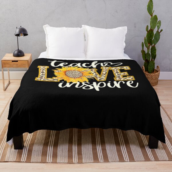 Item preview, Teach Love Inspire Cute Sunflower Leopard Cheetah designed and sold by Scarlettole137.