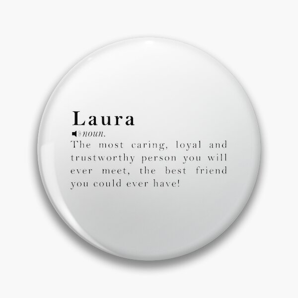 Item preview, Laura Name Definition Meaning designed and sold by peachyline.