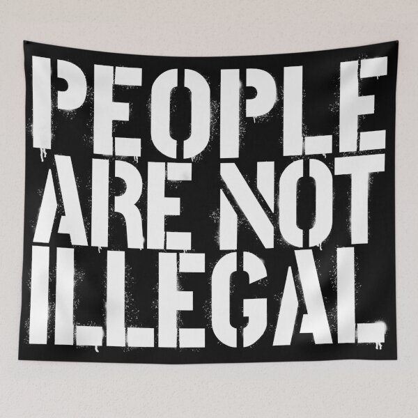 Item preview, Graffiti stencil people are not illegal designed and sold by THE-UNIVERSE.