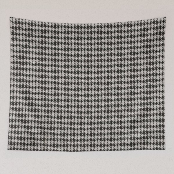 Item preview, Knitted fabric (chain), houndstooth, pied de poule , black-white designed and sold by jwebmarket.