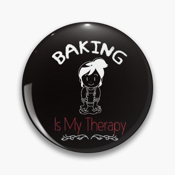 Item preview, baking is my therapy - Funny - cake - Baking designed and sold by Hannah  Pillic.
