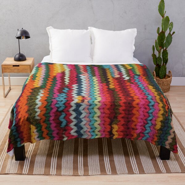 Item preview, Cotton jersey, print with colored knit look designed and sold by jwebmarket.