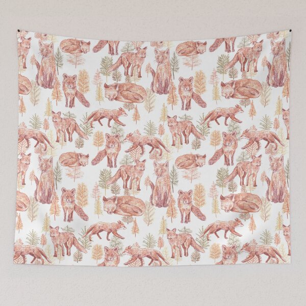Item preview, Woodland foxes designed and sold by madzking.