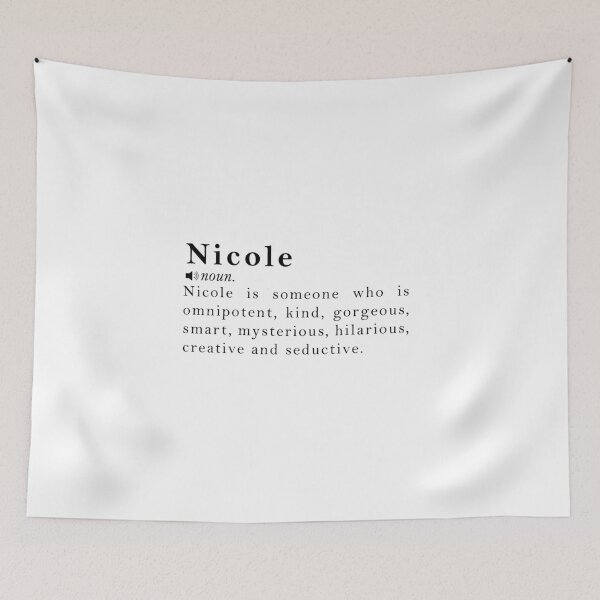 Item preview, Nicole Name Definition Meaning designed and sold by peachyline.