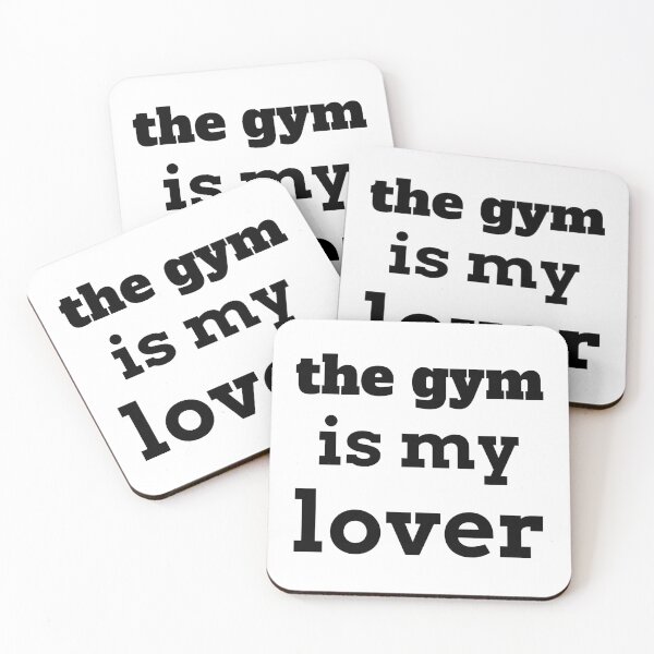 Item preview, The gym is my lover-black text designed and sold by josephsteez.