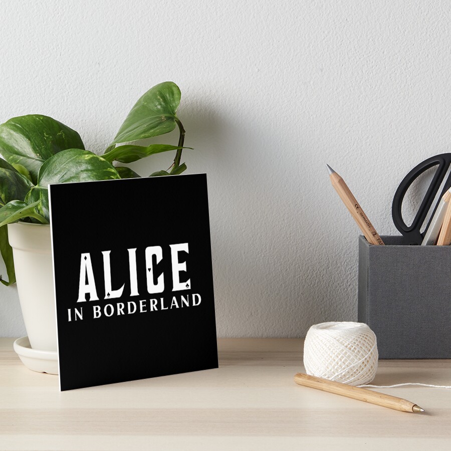  alice in borderland logo art board print by flyrocket redbubble