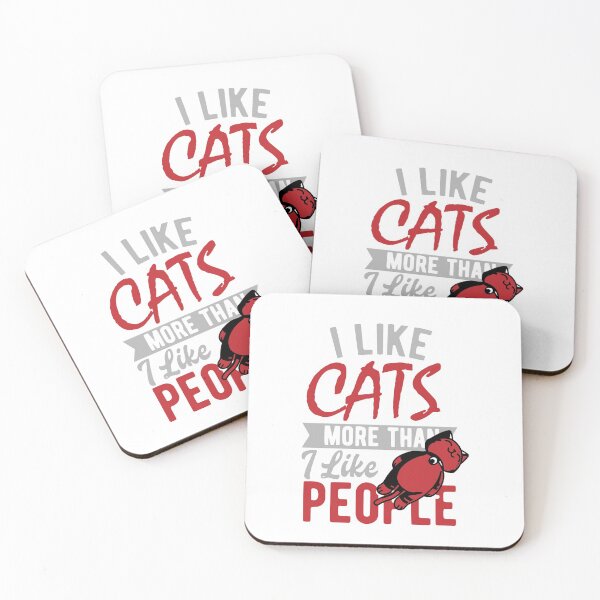Item preview, i like cats more than i like people designed and sold by NoPurrsGiven.