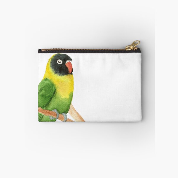 Item preview, yellow-collared lovebird watercolor designed and sold by L'Atelier Oranjade.
