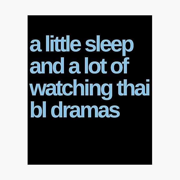 Item preview, A Little Sleep a lot of Thai BL Dramas designed and sold by Shujii.