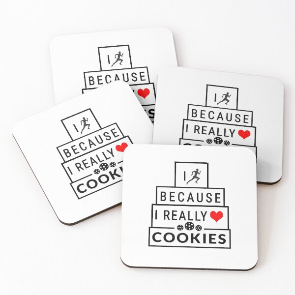 Artikelvorschau, Ich renne, weil ich Cookies wirklich mag entworfen und verkauft von sketchypages.