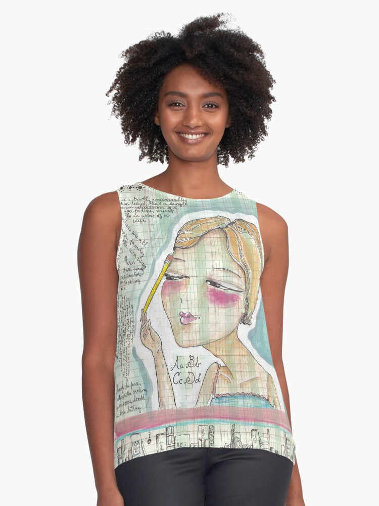 Item preview, Sleeveless Top designed and sold by lizamackinnon.
