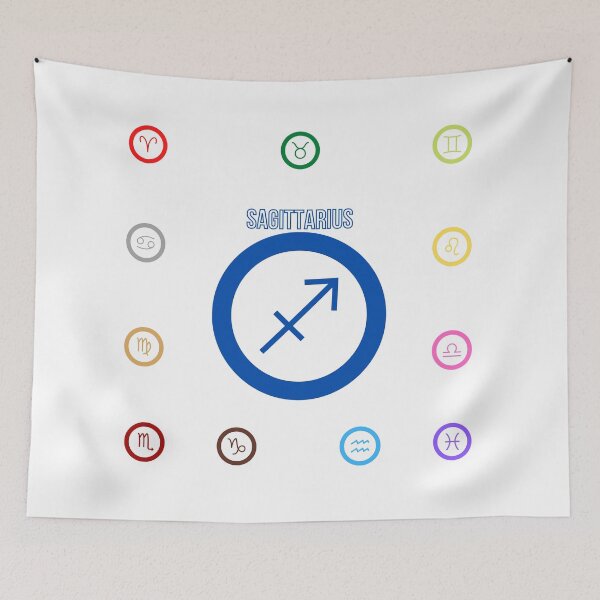 Item preview, Star Sign Sagittarius, Team Sagittarius, Horoscope Zodiac Signs Sticker Pack, Twelve Zodiac Signs, Zodiac Icons designed and sold by Black11Flamingo.