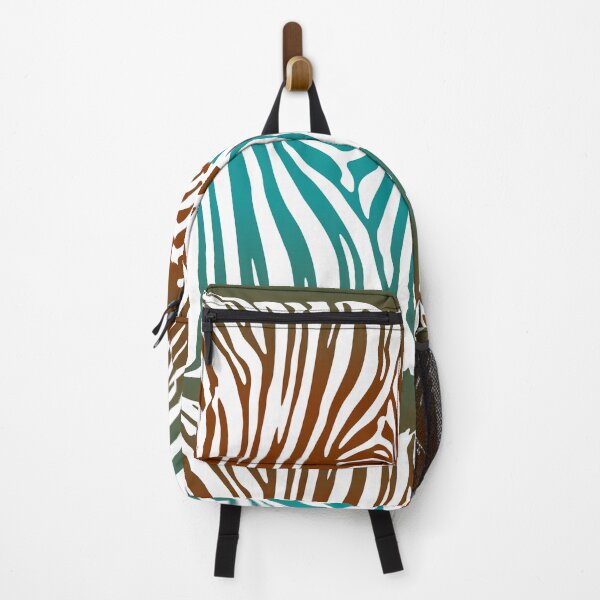 Item preview, Zebra Camo Pattern - Teal and Brown designed and sold by Quooki.