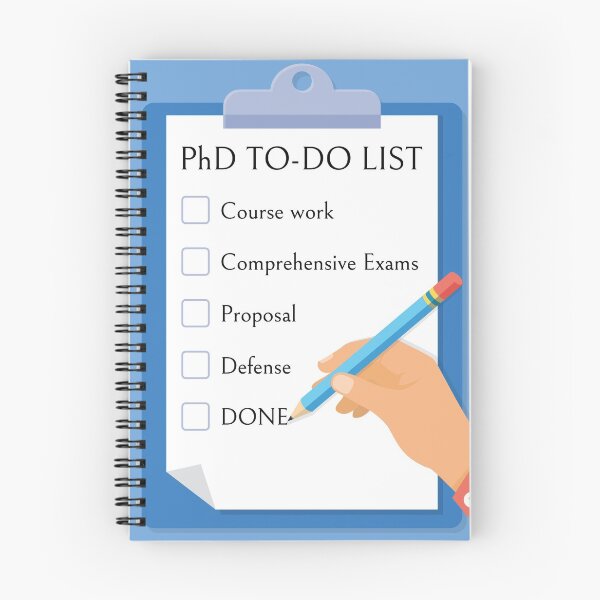 Artikelvorschau, Checkliste für die Arbeit von Doktoranden - Erinnerung an das Büro - Tan entworfen und verkauft von statsandcats.