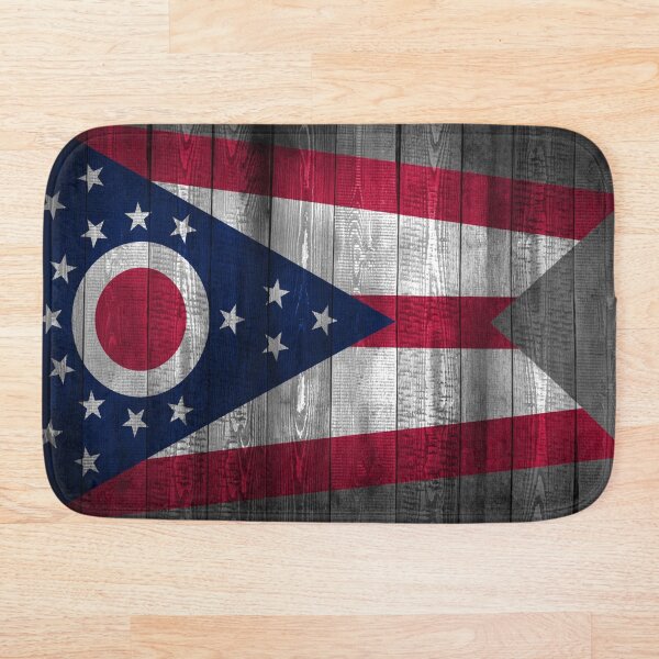Aperçu de l'œuvre Ohio State Flag Wood Look by Merch Creation Studio créée et vendue par MerchCStudio.