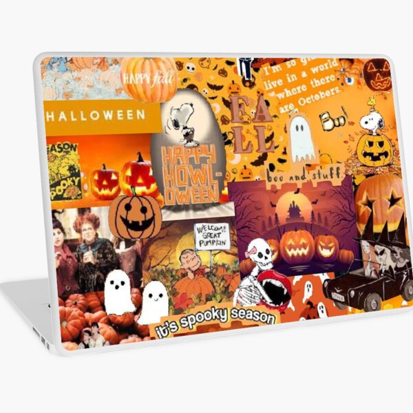Halloween Collage Laptop Skin by thecollagegame