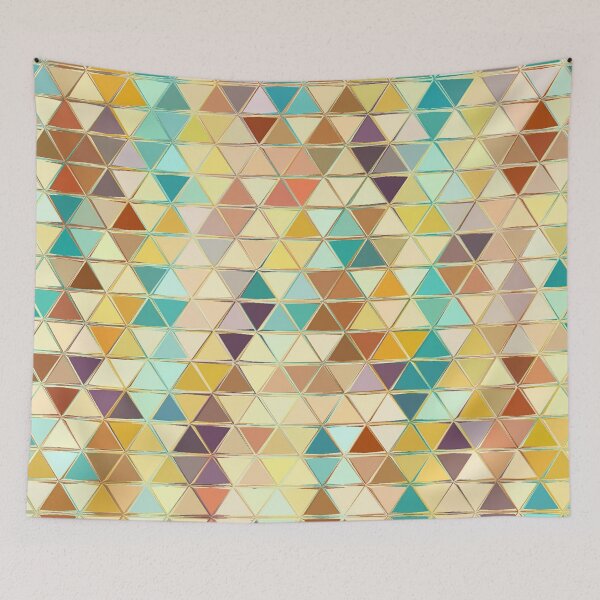 Item preview, Cute Funky geometric Triangles Pattern funny gift for digital art lovers  designed and sold by AYACHI90.