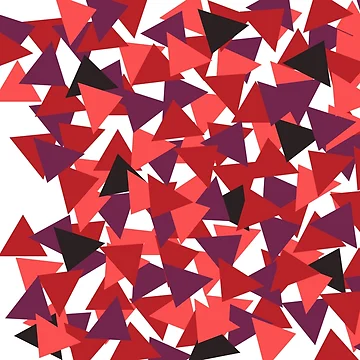 Artwork thumbnail, Bright Geometric Triangle Design by BethNKateCreate