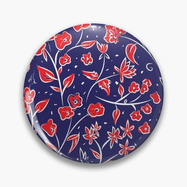 Item preview, Red Flowers Pattern designed and sold by DigitalNobleman.