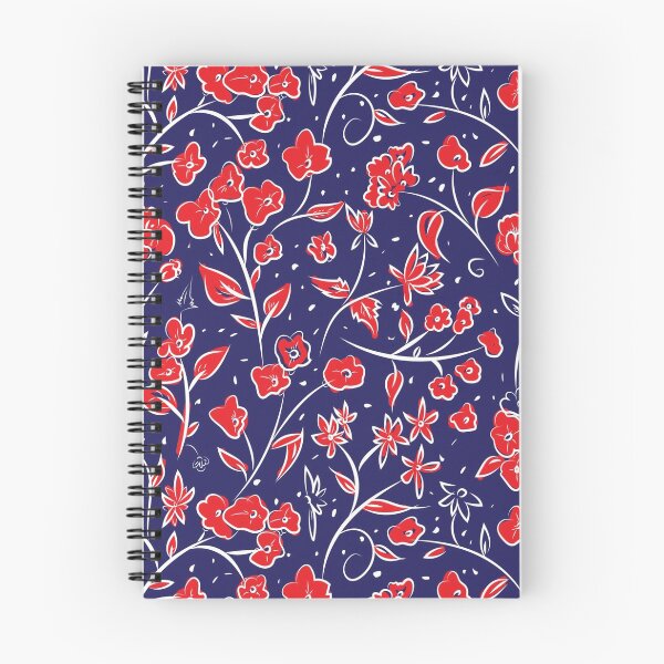 Item preview, Red Flowers Pattern designed and sold by DigitalNobleman.