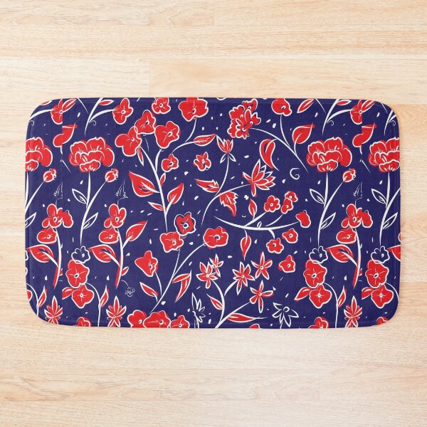 Item preview, Red Flowers Pattern designed and sold by DigitalNobleman.