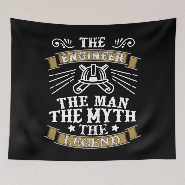 Item preview, The Engineer The Man The Myth The Legend designed and sold by Creativenetic.