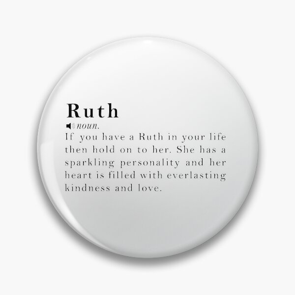 Item preview, Ruth Name Definition Meaning designed and sold by peachyline.