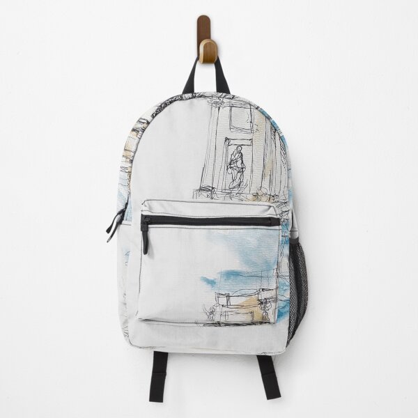 Item preview, Beautiful colorful sketch of Fontana di Trevi, Italian landmark archtecture designed and sold by oanaunciuleanu.