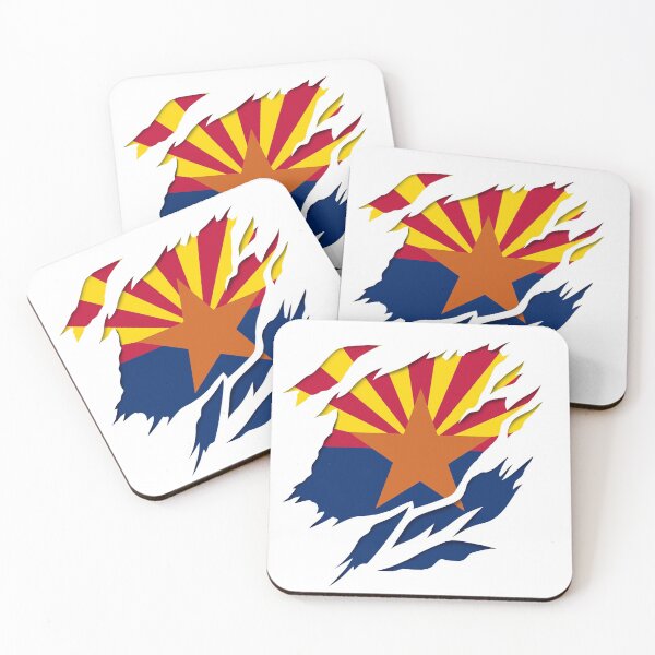 Item preview, Arizona Flag with Ripped Effect Design designed and sold by lobro.